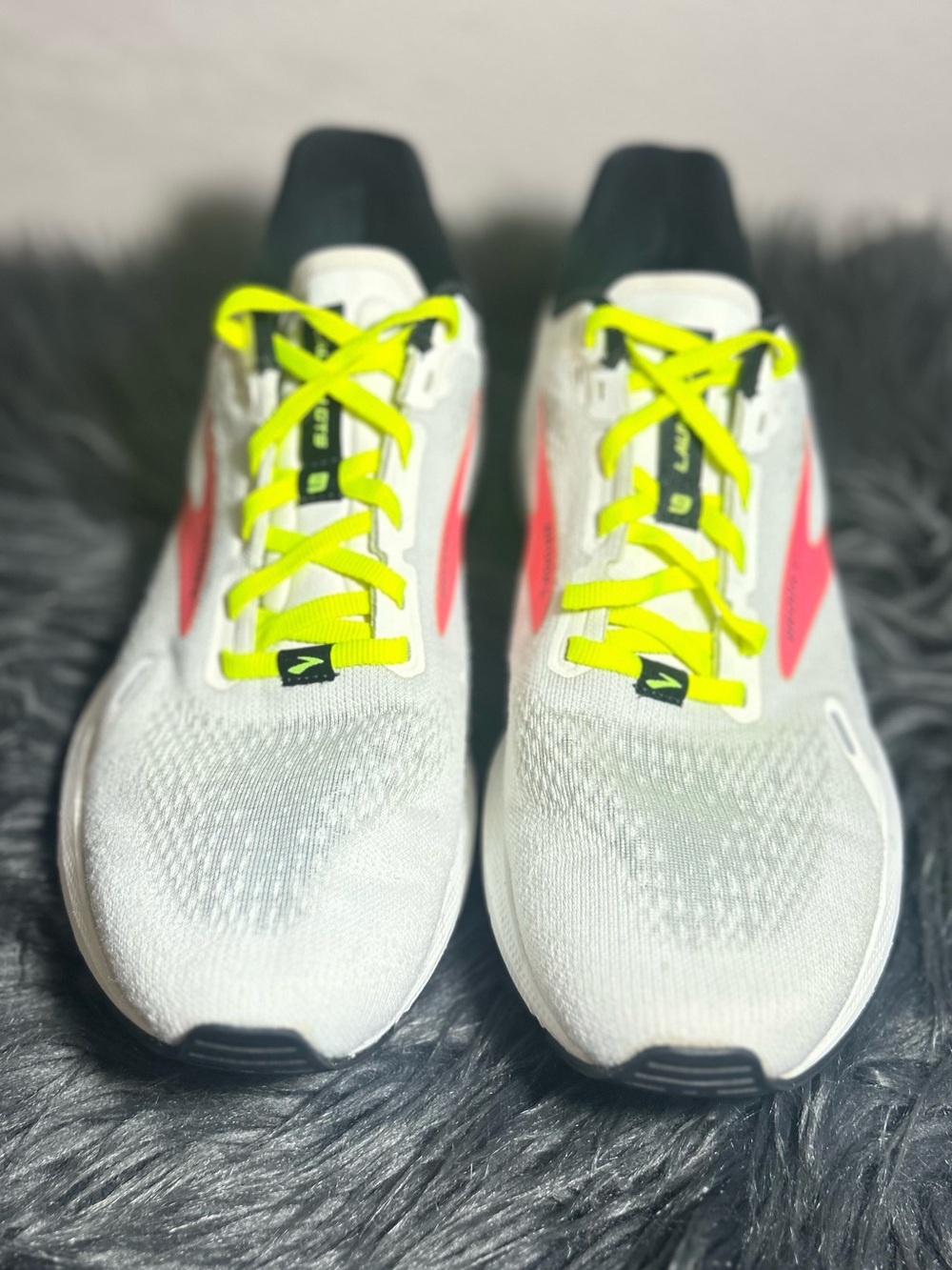 Brooks Launch 9 Running Shoe Neon Pink-Orange Sneakers Size 9 - Picture 9 of 13